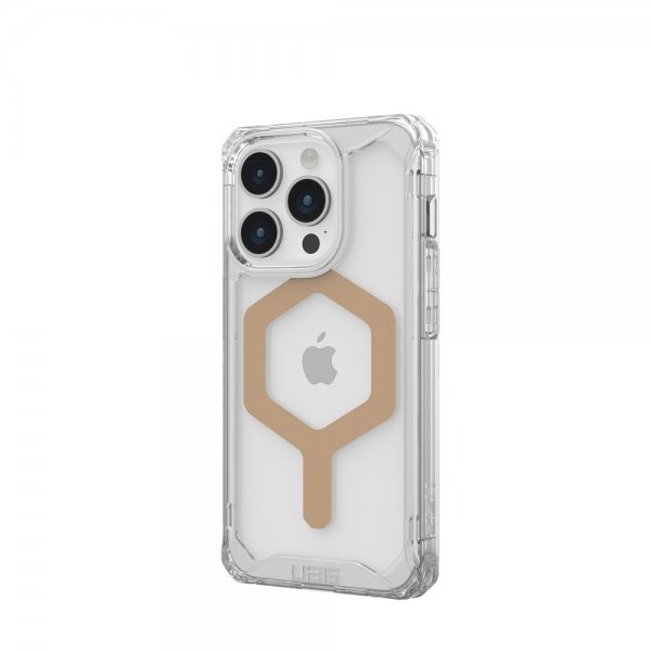 Urban Armor Gear (UAG) iPhone 15 Pro Skal Plyo MagSafe Ice Guld