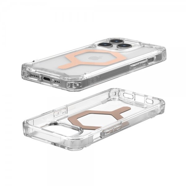 Urban Armor Gear (UAG) iPhone 15 Pro Skal Plyo MagSafe Ice Rose Gold