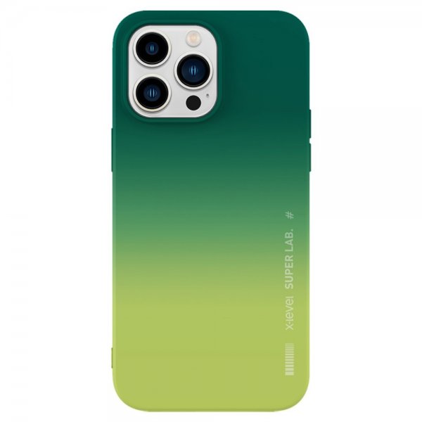 X-Level iPhone 15 Pro Skal Rainbow Series Gul