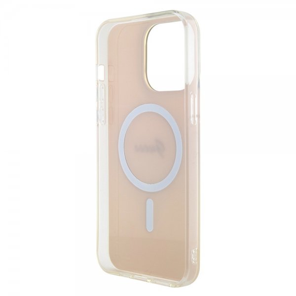 Guess iPhone 15 Pro Skal Script MagSafe Rosa