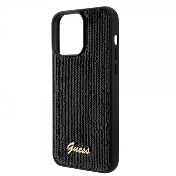 Guess iPhone 15 Pro Skal Sequin Svart