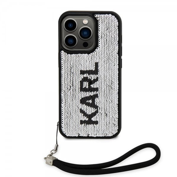 Karl Lagerfeld iPhone 15 Pro Skal Sequin Svart