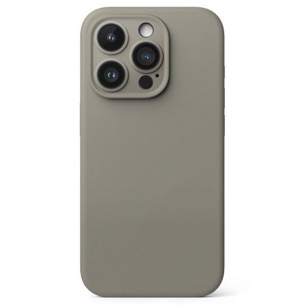 Ringke iPhone 15 Pro Skal Silicone Magnetic Grå