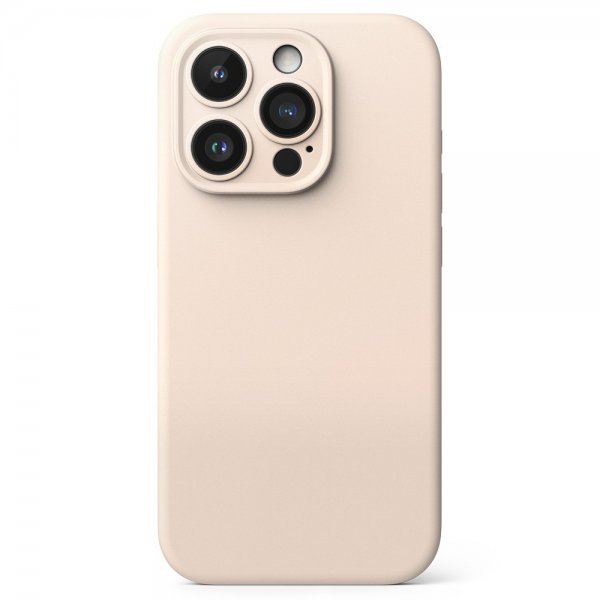 Ringke iPhone 15 Pro Skal Silicone Magnetic Pink Sand