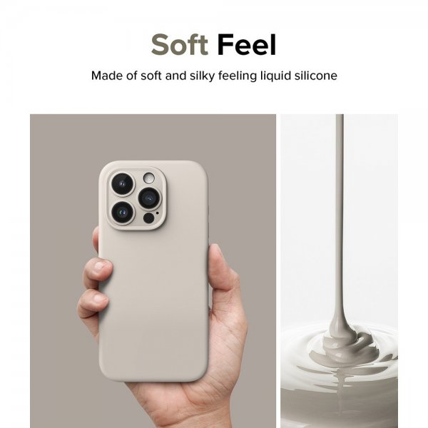 Ringke iPhone 15 Pro Skal Silicone Magnetic Stone