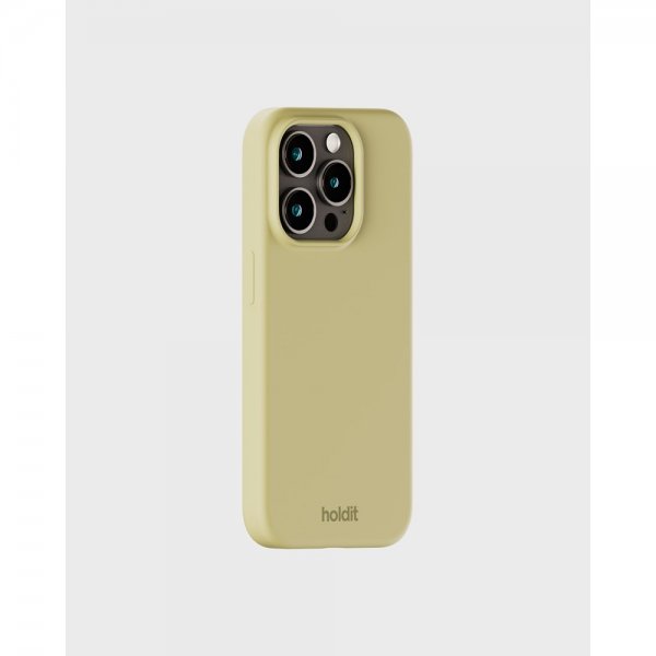 Holdit iPhone 15 Pro Skal Silikon Biscotti