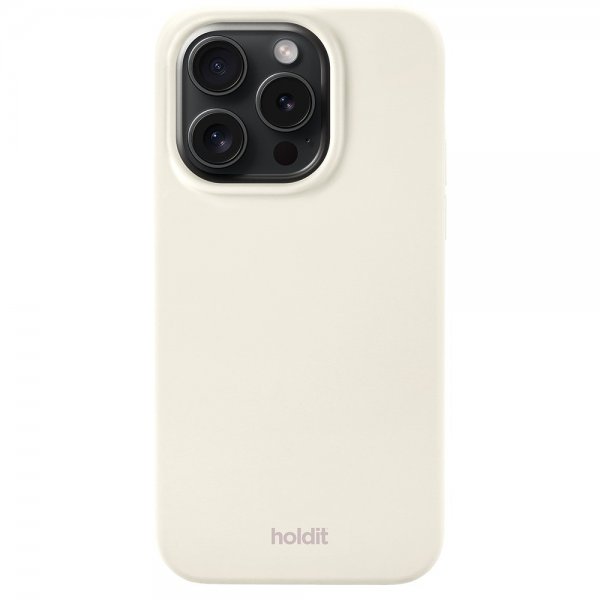 holdit iPhone 15 Pro Skal Silikon Soft Linen