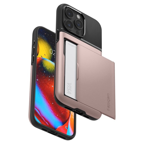 Spigen iPhone 15 Pro Skal Slim Armor CS Rose Gold