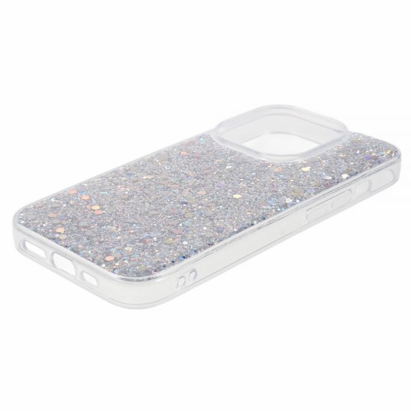 Nordic Covers iPhone 15 Pro Skal Sparkle Series Stardust Silver