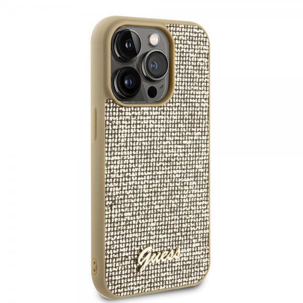 Guess iPhone 15 Pro Skal Square Mirror Guld