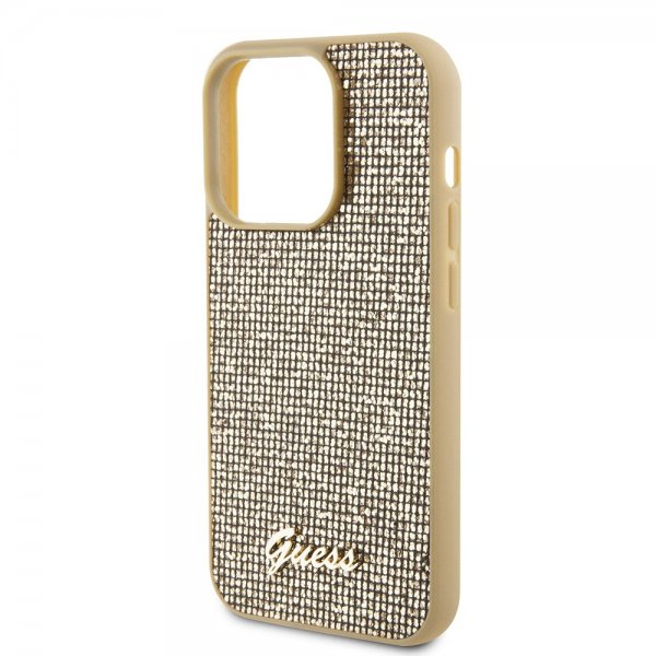 Guess iPhone 15 Pro Skal Square Mirror Guld