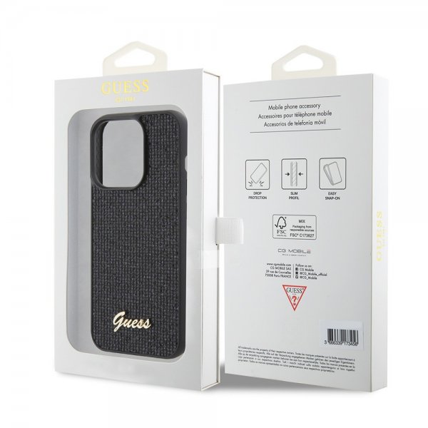 Guess iPhone 15 Pro Skal Square Mirror Svart