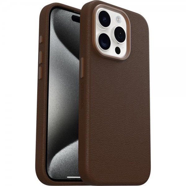 Otterbox iPhone 15 Pro Skal Symmetry Cactus Leather MagSafe Rich Adobe
