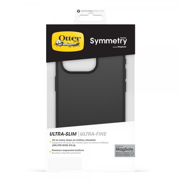 Otterbox iPhone 15 Pro Skal Symmetry MagSafe Svart