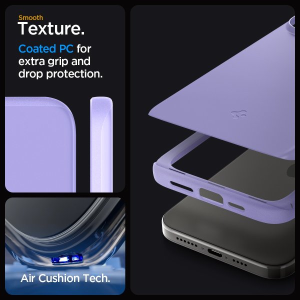 Spigen iPhone 15 Pro Skal Thin Fit Iris Purple