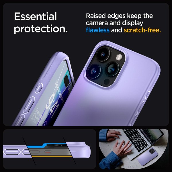 Spigen iPhone 15 Pro Skal Thin Fit Iris Purple