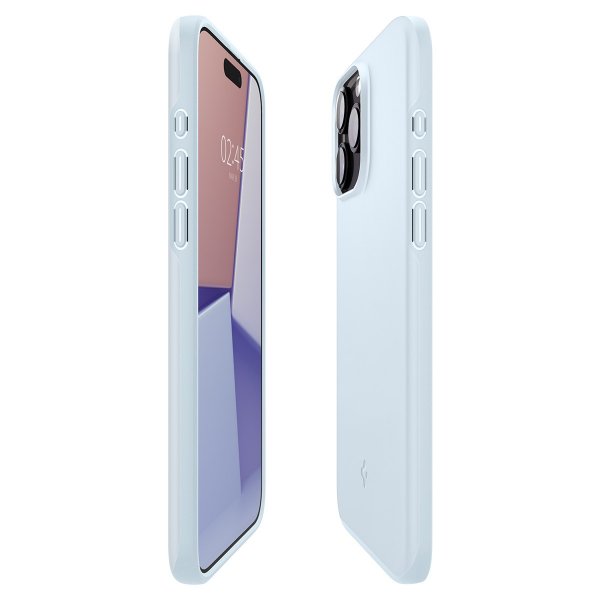 Spigen iPhone 15 Pro Skal Thin Fit Mute Blue