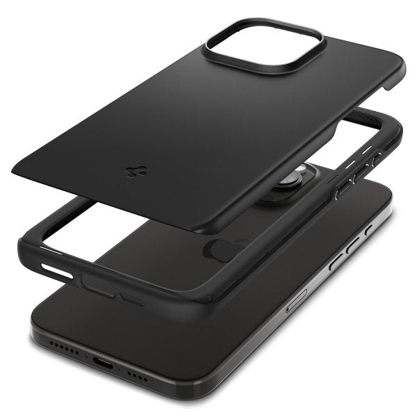 Spigen iPhone 15 Pro Skal Thin Fit Svart