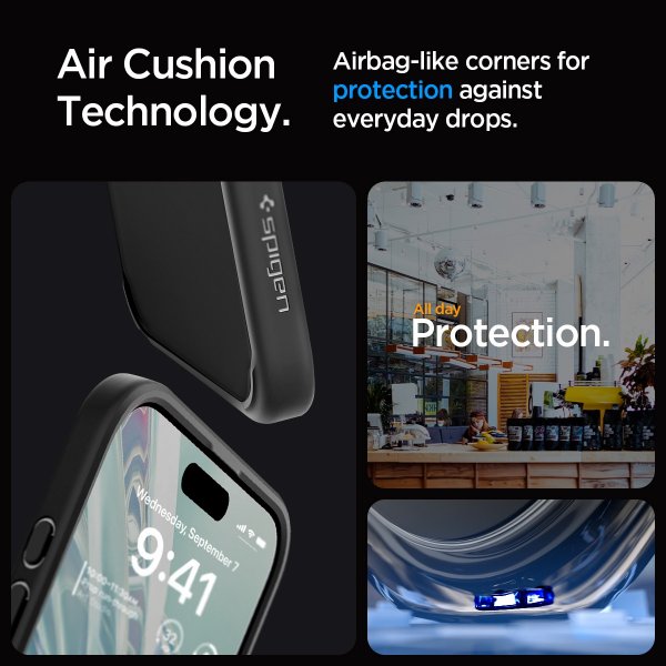 Spigen iPhone 15 Pro Skal Ultra Hybrid Frost Black