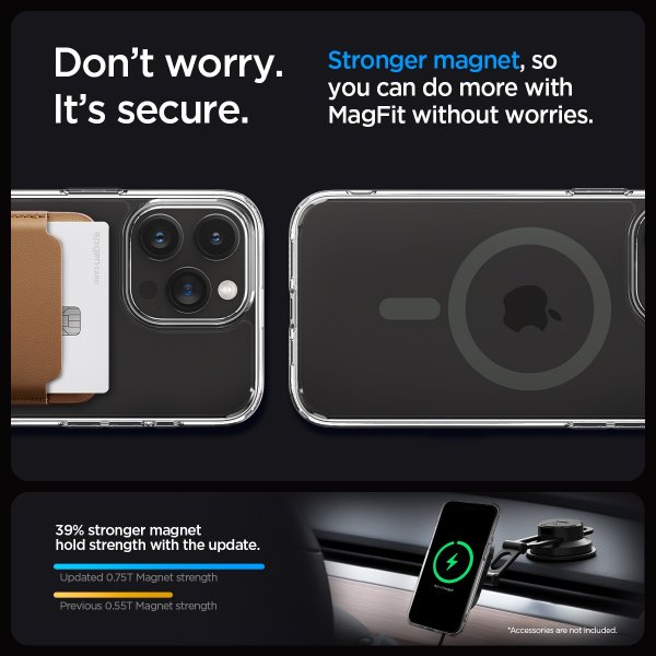 Spigen iPhone 15 Pro Skal Ultra Hybrid MagFit Graphite