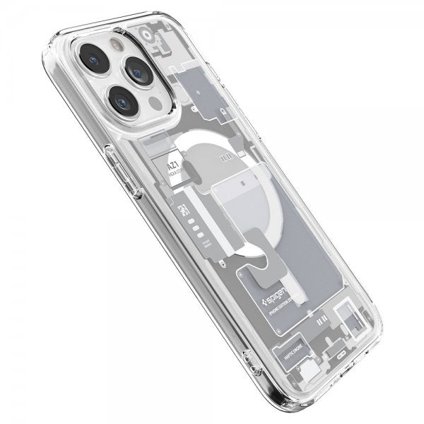 Spigen iPhone 15 Pro Skal Ultra Hybrid Zero One MagFit Vit