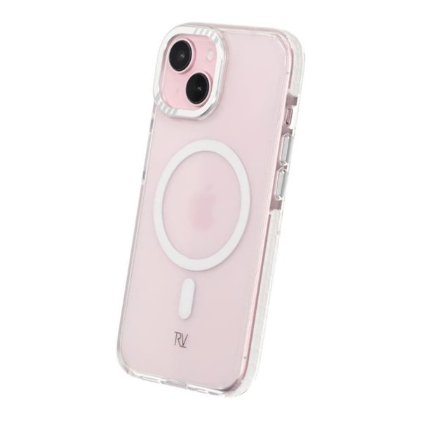 Rvelon iPhone 15 Skal Förstärkta Hörn Vit