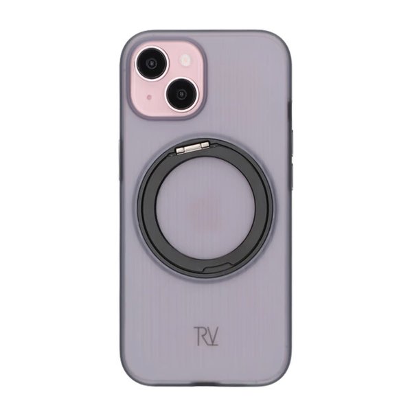 Rvelon iPhone 15 Skal Roterbart MagSafe Stativ Svart