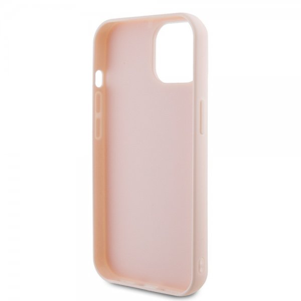 Karl Lagerfeld iPhone 15 Skal 3D Rubber Karl Rosa