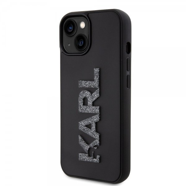 Karl Lagerfeld iPhone 15 Skal 3D Rubber Karl Svart