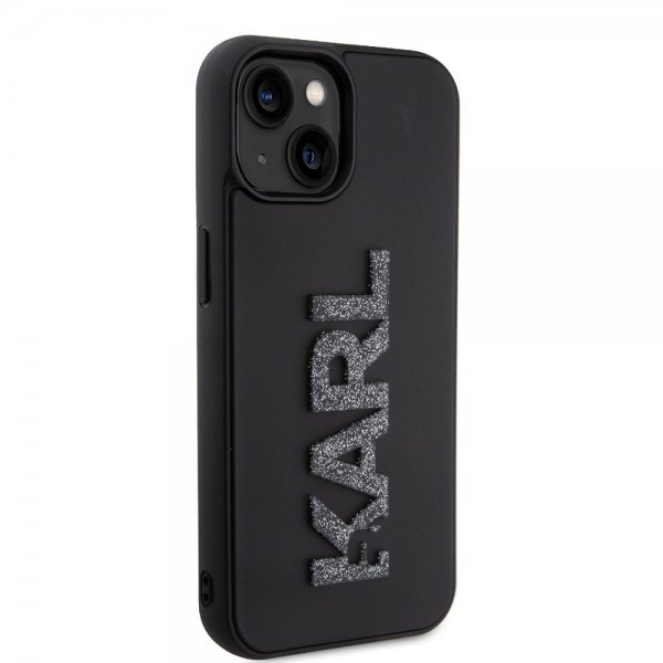 Karl Lagerfeld iPhone 15 Skal 3D Rubber Karl Svart
