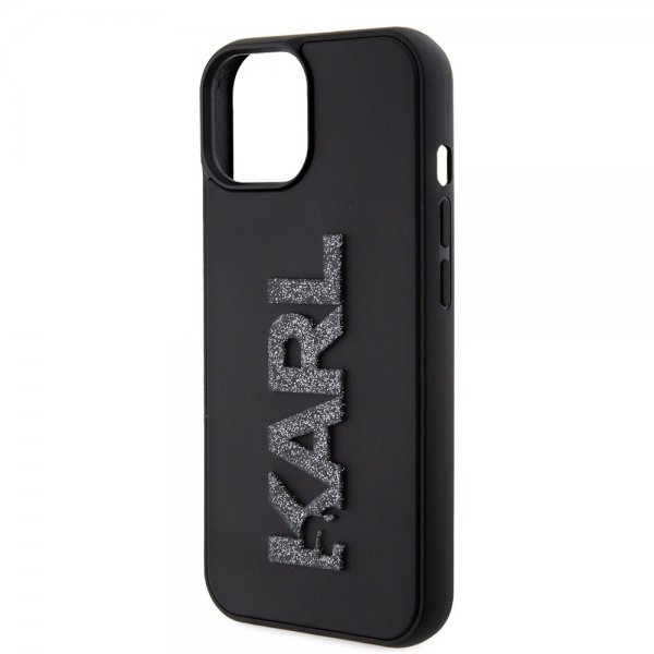 Karl Lagerfeld iPhone 15 Skal 3D Rubber Karl Svart