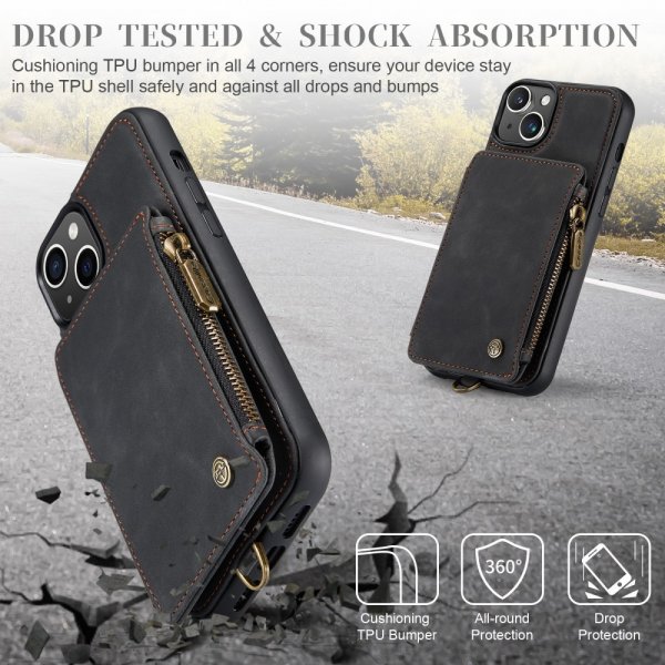 CaseMe iPhone 15 Skal C20 Series Svart
