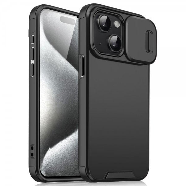 iPhone 15 Skal Camera Slide Svart