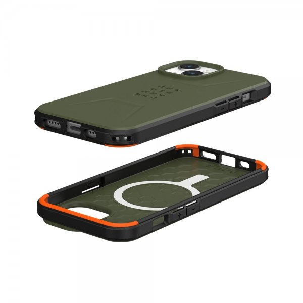 Urban Armor Gear (UAG) iPhone 15 Skal Civilian MagSafe Olive Drab