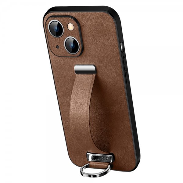 Sulada iPhone 15 Skal Fashion Series Brun