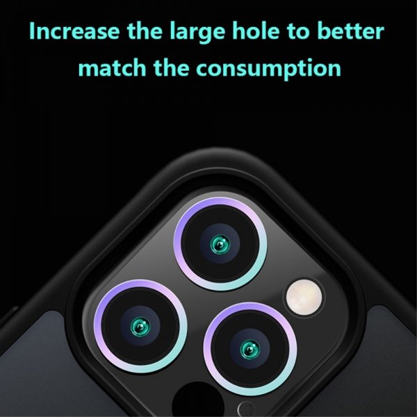 X-Level iPhone 15 Skal Frostad Baksida Svart
