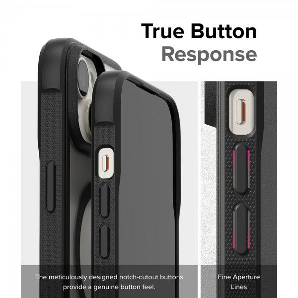 Ringke iPhone 15 Skal Fusion Bold Magnetic Matte Black