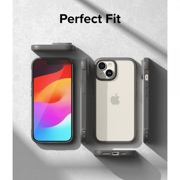 Ringke iPhone 15 Skal Fusion Bold Matte Gray