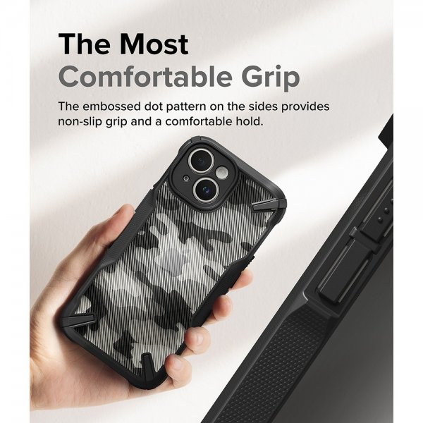 Ringke iPhone 15 Skal Fusion X Design Camo Black