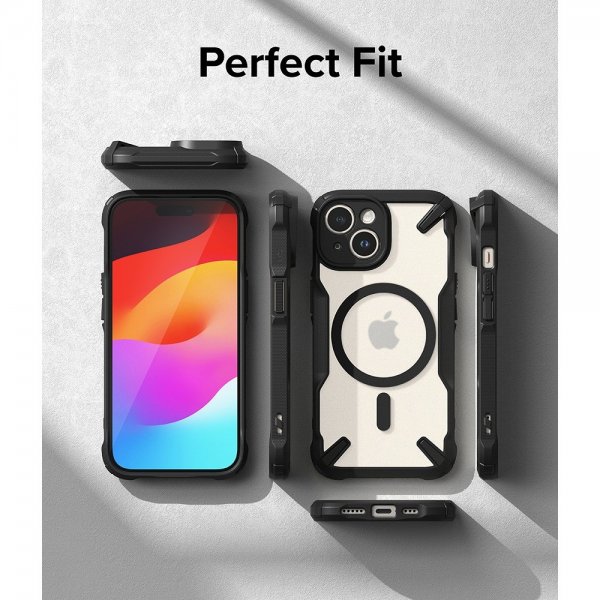 Ringke iPhone 15 Skal Fusion X Magnetic Matte Black