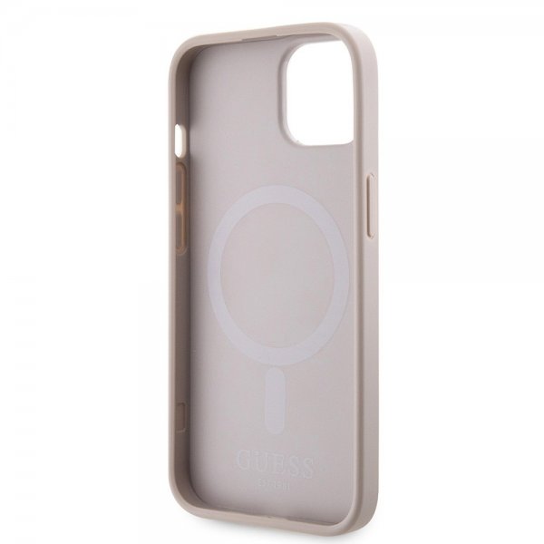 Guess iPhone 15 Skal G Cube MagSafe Rosa