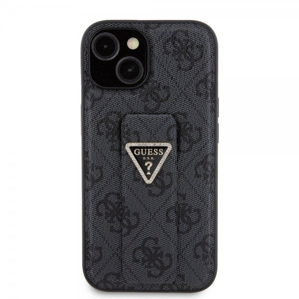 Guess iPhone 15 Skal Grip Stand Function Svart