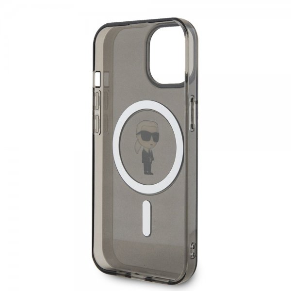 Karl Lagerfeld iPhone 15 Skal Ikonik MagSafe Svart