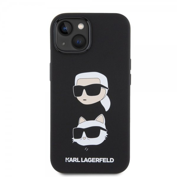 Karl Lagerfeld iPhone 15 Skal Karl & Choupette Svart