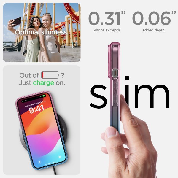 Spigen iPhone 15 Skal Liquid Crystal Gradation