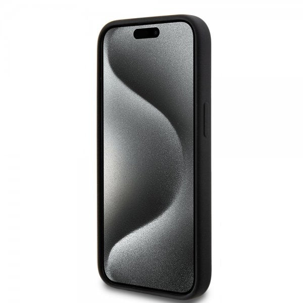 Hello Kitty iPhone 15 Skal Liquid Silicone Svart