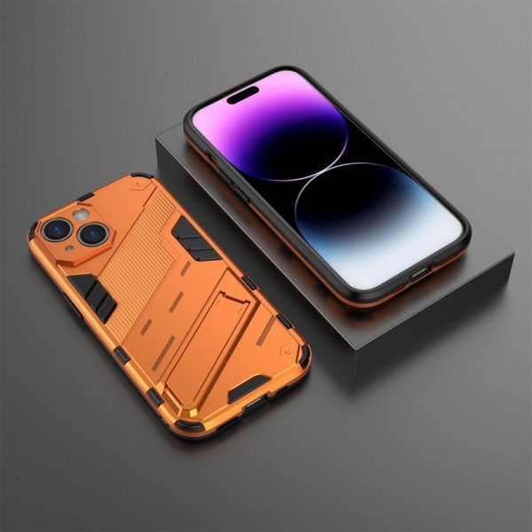 iPhone 15 Skal med Stativ Orange