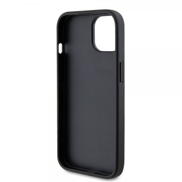 Guess iPhone 15 Skal Metal Logo Strass Svart