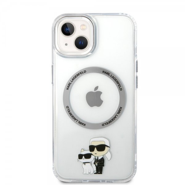 Karl Lagerfeld iPhone 15 Skal NFT Karl & Choupette Transparent
