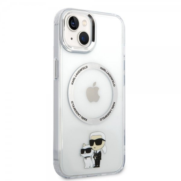 Karl Lagerfeld iPhone 15 Skal NFT Karl & Choupette Transparent